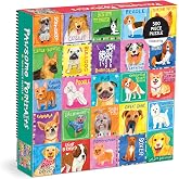 Mudpuppy - Pawsome Portraits 500 Piece Jigsaw Puzzle | Illustrated by Allison Strine, Dogs, Pets, For Adults, Family, and Kids, Recycled Paper, No Dust, Finished Size 20" x 20"