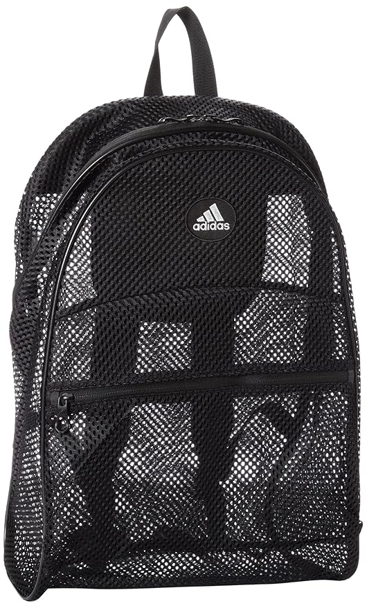 black adidas mesh backpack