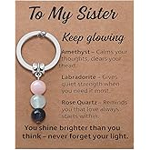 Lcbulu Sister Gifts from Sisters - Big Middle Little Sis Keychain Christmas Birthday Mother’s Day Gifts for Sisters