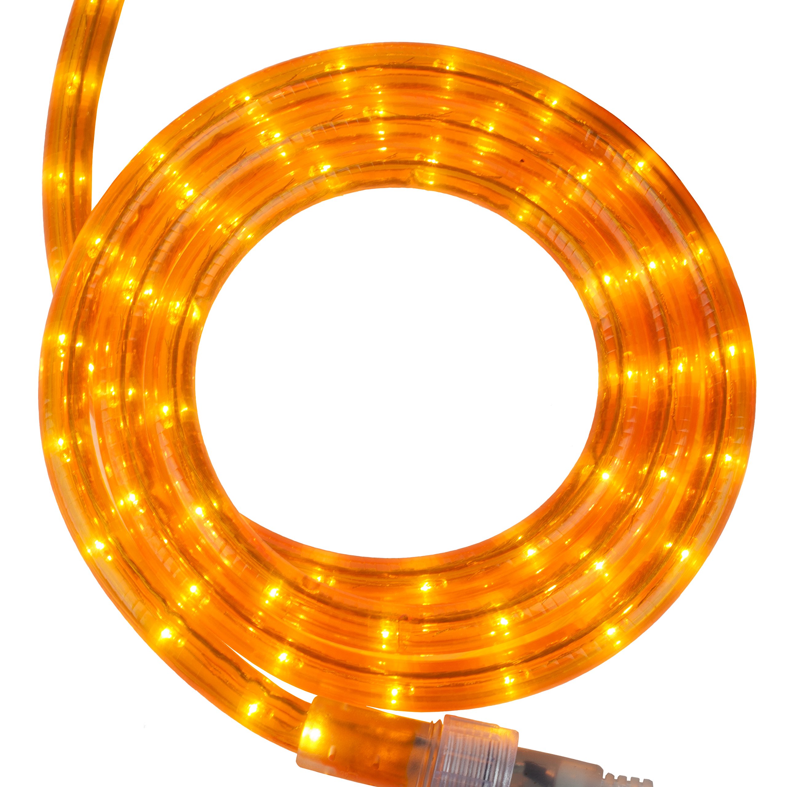 WeRChristmas LED Rope Lights with Static/Multi-Functional Flashing Controller, 12 m/40 ft - Orange