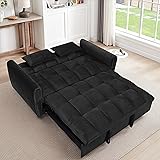 65-Inch Loveseat with Pull Out Sleeper Couch