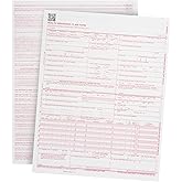 Blue Summit Supplies 100 CMS 1500 Claim Forms, HIPAA Compliant, Laser | Current 02/2012 Version, Red Ink, 20 lb, Laser and Inkjet, HCFA 1500 Health Insurance Claim Form, Billing Ready