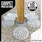 DIY Doctor Furniture Castor Cups Carpet Protectors Indentation Savers 8 Pack view 4