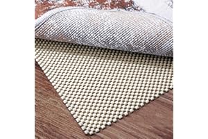ROCYJULIN 9x12 Rug Pad for Area Rugs, Non Slip Rug Gripper for Hardwood Floors, Cuttable Anti Skid Mat & Cushion, Thick Rug Pad Gripper Under Carpet, Strong Grips Keep Area Rug Safe and in Place