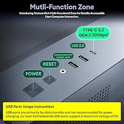 Okinos MATX PC Case, 5 x 120mm Case Fans