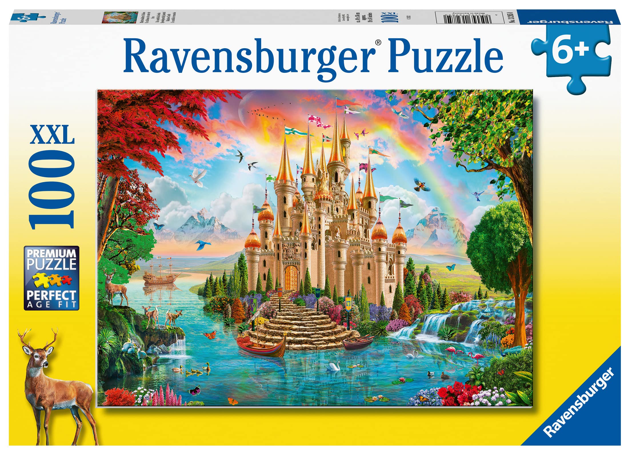 Ravensburger Fairy Castle 100 Piece Jigsaw Puzzle for Kids Age 6 Years Up Multicolor 13285