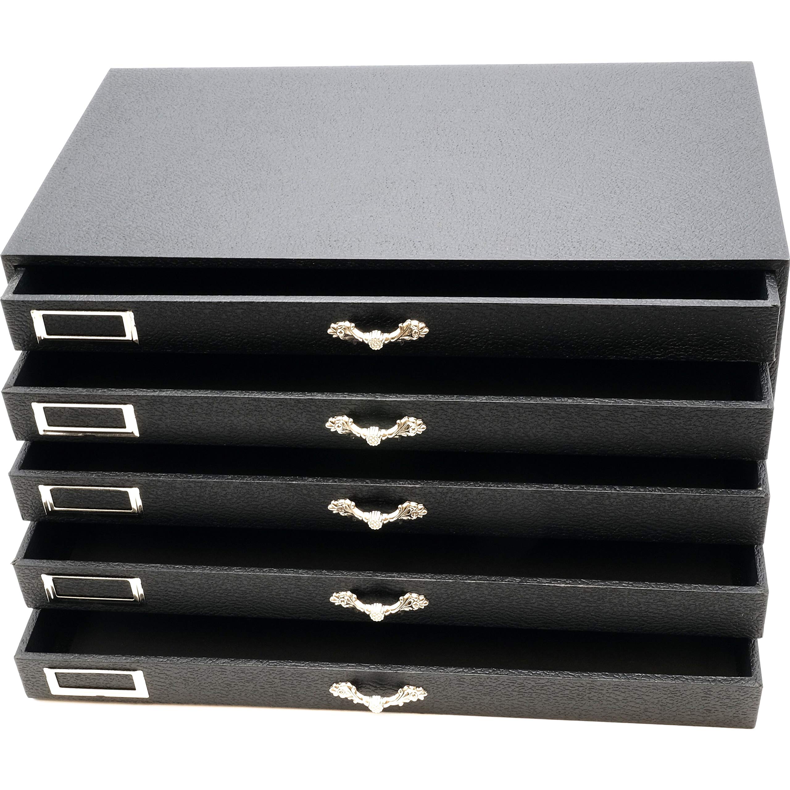 5 Drawer Jewelry Organizer Storage Display Case Box w/Inserts Buy