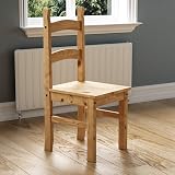 Vida Designs Corona Dining Set 2 Seater Pine Wood Table and Chairs 75 cm view 5