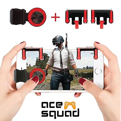 Mobile Game Controller W Joystick Android Gaming Triggers For Pubg Knives Out Rules Of Survival Fortnite High Sensitivity L1r1 Gamepad For - 