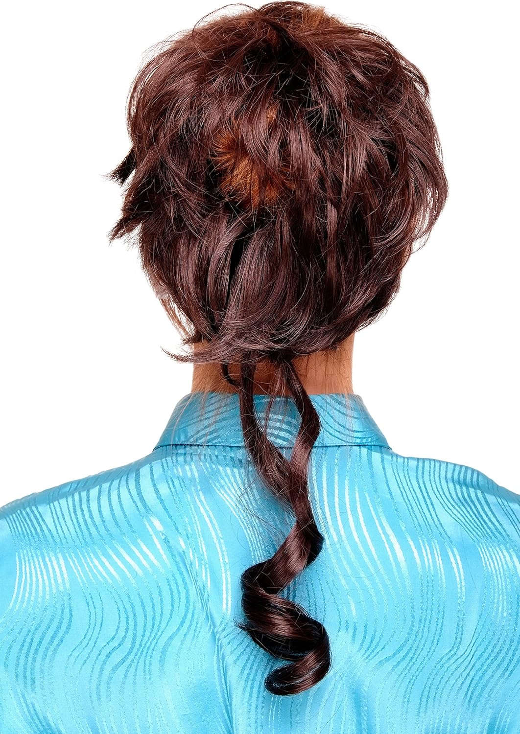 WIG ME UP YZF-3072HT-6 Hair Piece baroque voluminous wild curled like scrunchy with micro comb chocolate brown