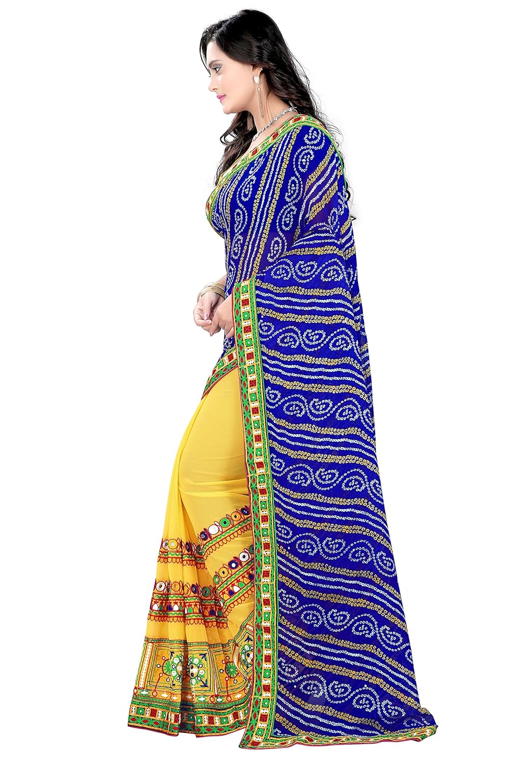 riva enterprise women's faux georgette saree