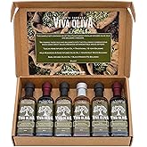 Viva Oliva Six 60ml (2oz) Variety Gift Set - Premium Flavored Extra Virgin Olive Oils (Tuscan Herb, Basil, Mushroom &amp; Sage) and All Natural Balsamic Vinegars (18 Year Traditional, Grapefruit, Black Mission Fig)
