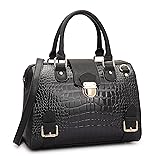 Women Crocodile Skin Designer Satchel Handbags
