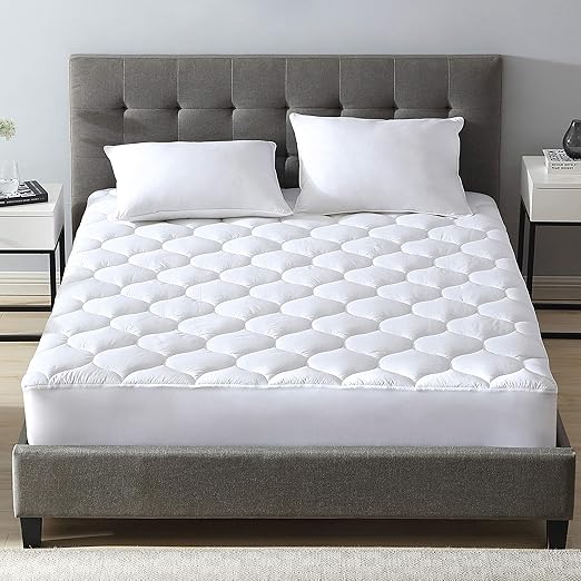 Amazon Com Hboemde Ultra Plush 100 Cotton Mattress Topper Ultra