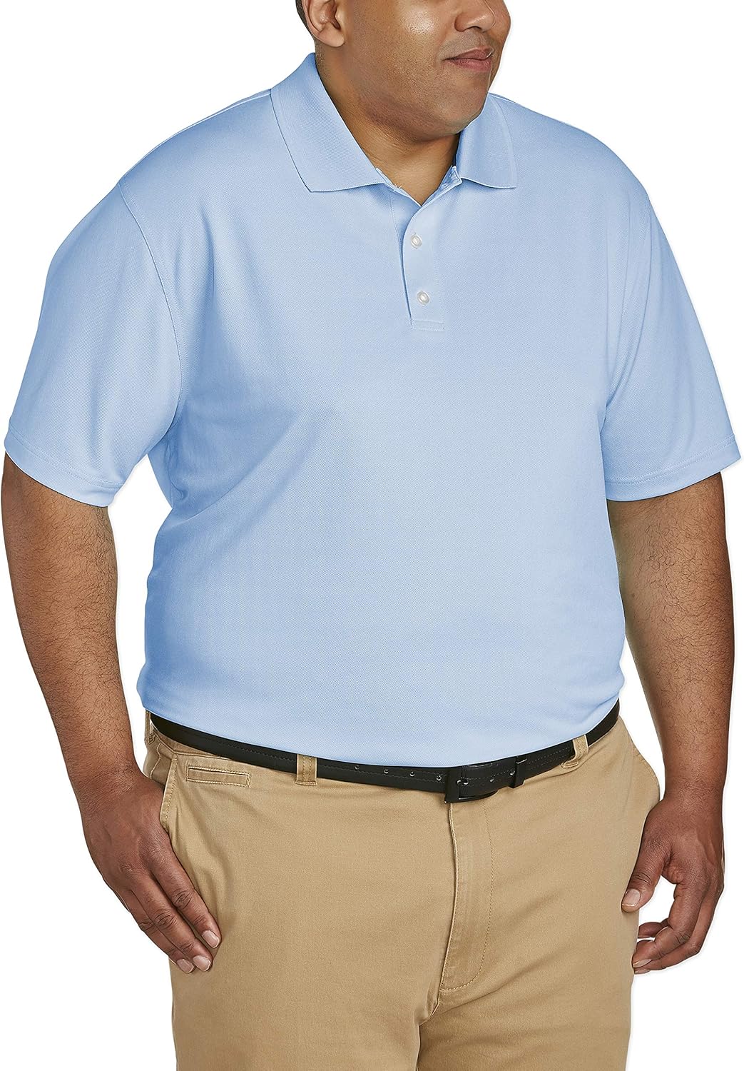  Essentials Men's Quick-Dry Golf Polo Shirt fit by DXL: Clothing