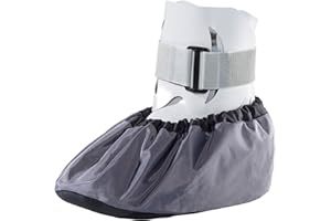 PRO SHOE COVERS MediTread Medical Walking CAM Boot Protective Weather Cover Reusable Washable Orthopedic Non Skid Enclosed Sole (Medium)