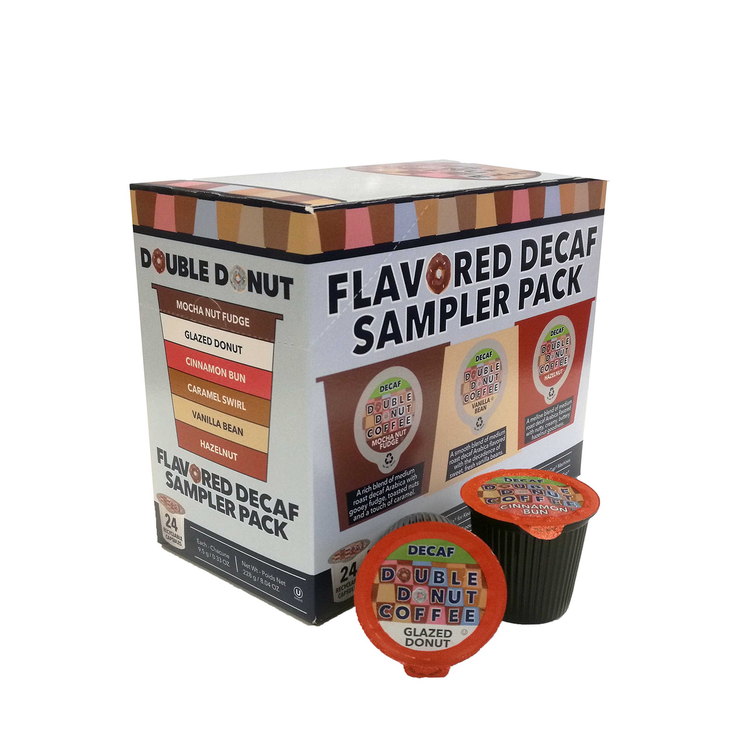 Double Donut Coffee Decaf Flavored Coffee Single Serve Cups For Keurig