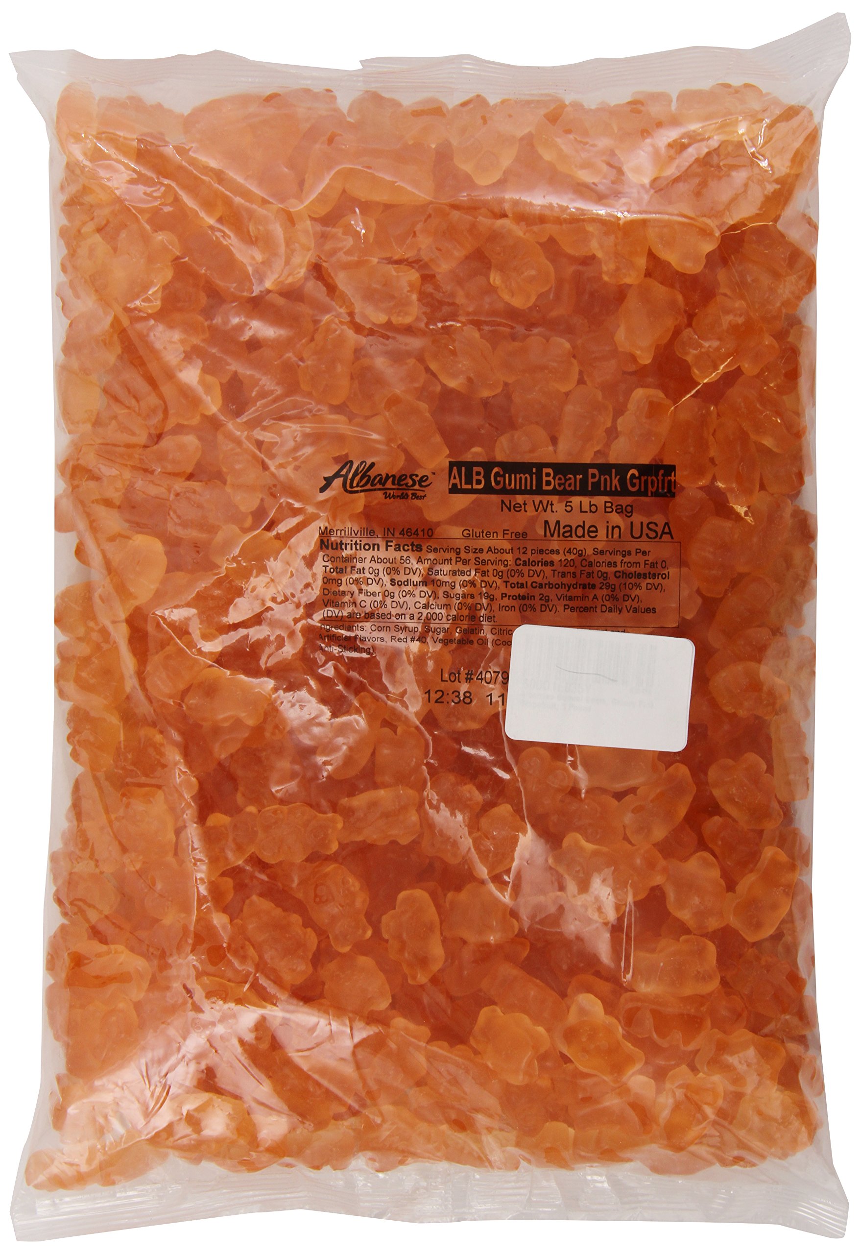 Albanese Candy, Pink Grapefruit Gummi Bears, 5pound Bag Buy Online in United Arab Emirates at