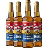 Torani Toasted Marshmallow Flavored Drink Syrup, 25.4 fl oz, 4 Pack