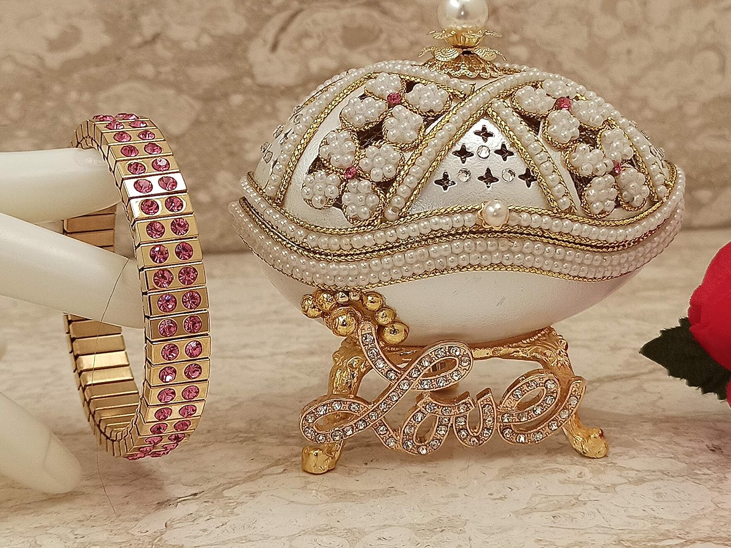 Mothers Love Ornament Musical Trinket Box ONE OF A KIND Mothers Day