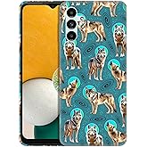 SuzaCase for Samsung Galaxy A13 5G, Samsung A13 5G Case - Space Wolf Pattern Design Printed Cute, Sleek Durable Hardshell Protective Designer Phone Case/Cover for Samsung A13 5G.