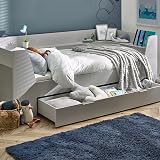 Julian Bowen Cyclone Daybed Taupe with Storage & Shelving Unit view 6