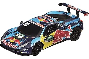 Carrera 64197 Ferrari 488 GT3 Red Bull AF Corse No.30 1:43 Scale Analog Slot Car Racing Vehicle GO Slot Car Toy Race Track Sets