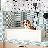 Signature Hardware 484624 Linwald 24" Free Standing Single Basin Stone Composite Dog Washing Station