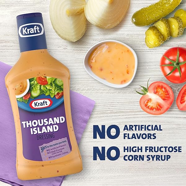 KRAFT THOUSAND ISLAND DRESSING, 8 FL OZ BOTTLE
