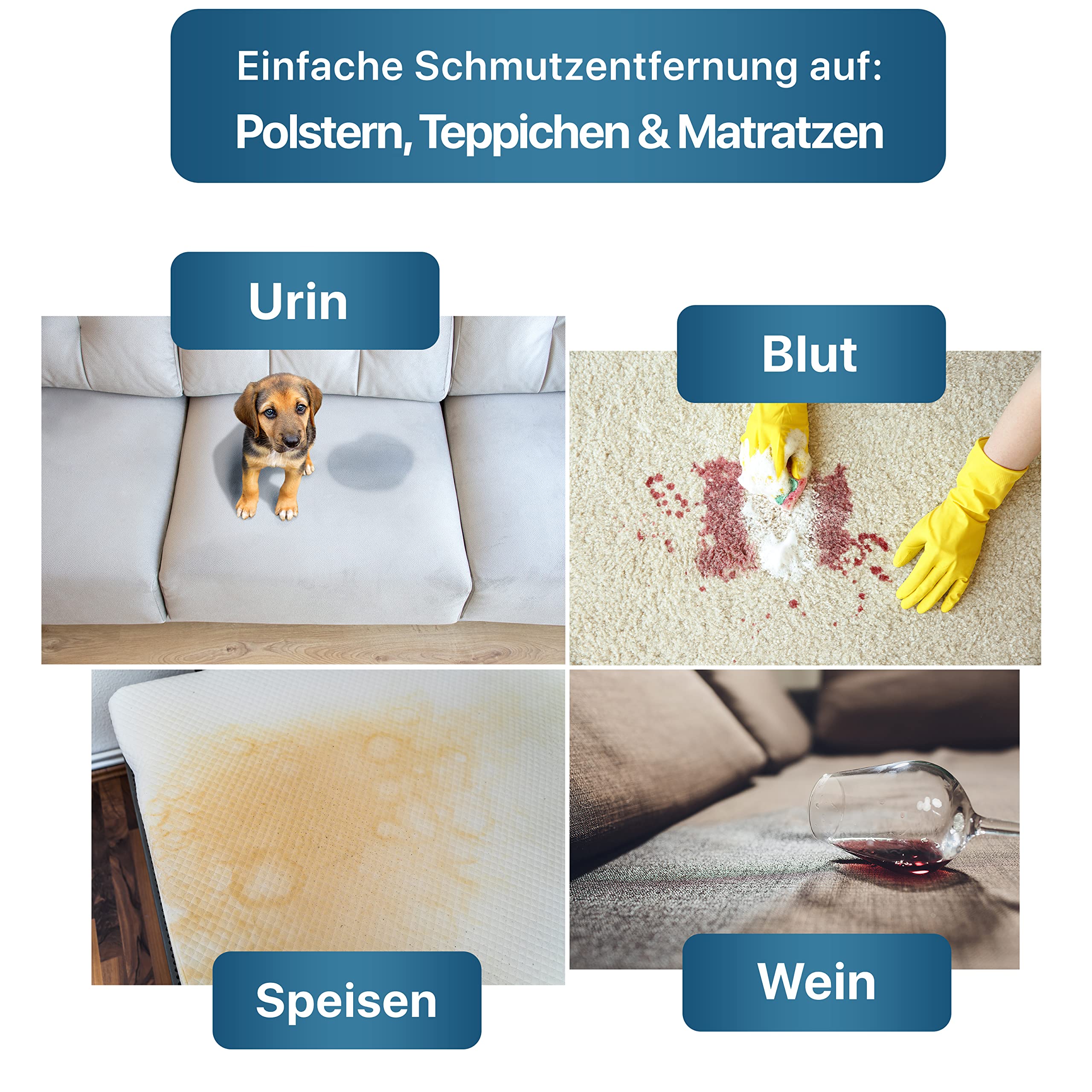 KLARBERG® 1L Waschsauger Polsterreiniger Konzentrat I Polsterreiniger für Sofa, Teppich, Autositze, Textilreiniger uvm. I Geeignet für Waschsauger, Nasssauger und Reinigung per Hand 5