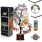 AstraVeda Crystal Tree, 7 Chakra Stones, Feng Shui, Healing Tree, Gemstones, Women Crystal Gifts, Healing Stones, Spiritual Gifts, Chakra Pyramid, Home Office Decor