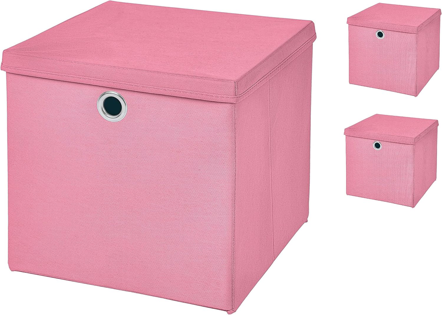 3 pieza Color Rosa – Caja plegable (33 x 33 x 33 cm caja ...