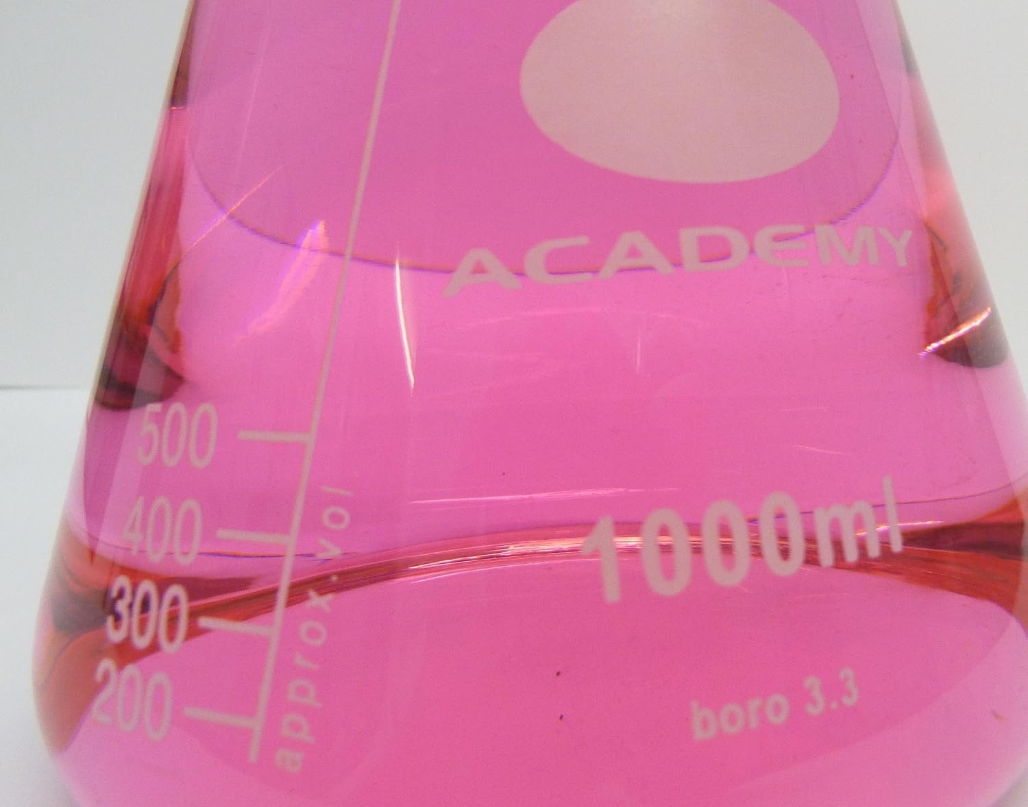 Academy SN-P86A-ZKGK-FBA CONICAL ERLENMEYER FLASK 1L 1000ML BOROSILICATE GLASS - Image 3