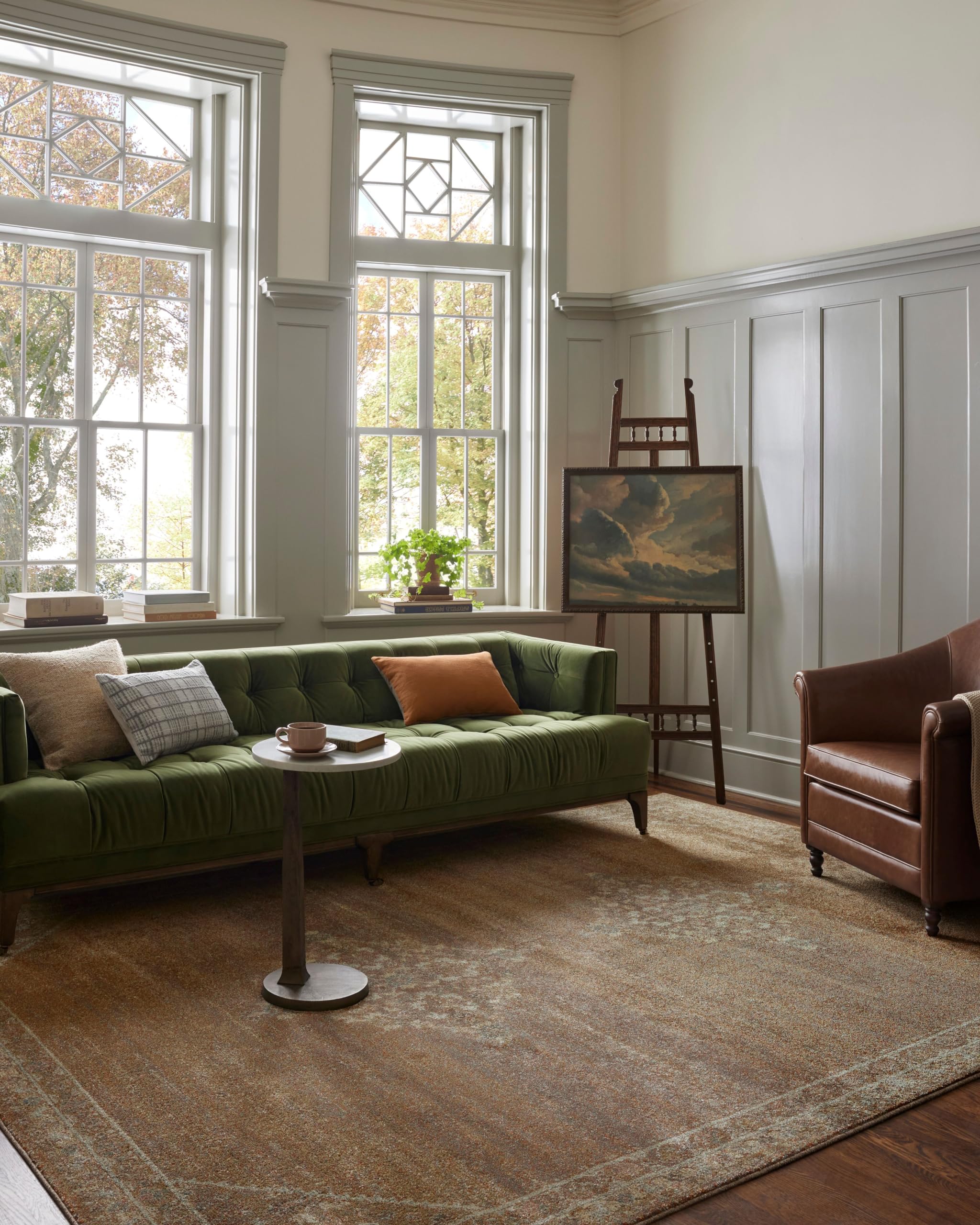 Photo 1 of Loloi Magnolia Home by Joanna Gaines Mona Collection MOA-04 Sunset/Natural 7'-6" x 10' Area Rug