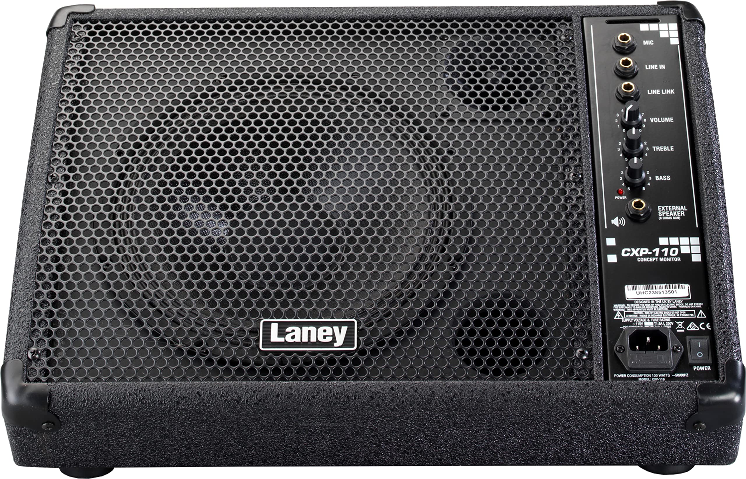 Laney CONCEPT Series CXP-110 - Active stage monitor - 130W - 10 inch woofer plus horn, Black
