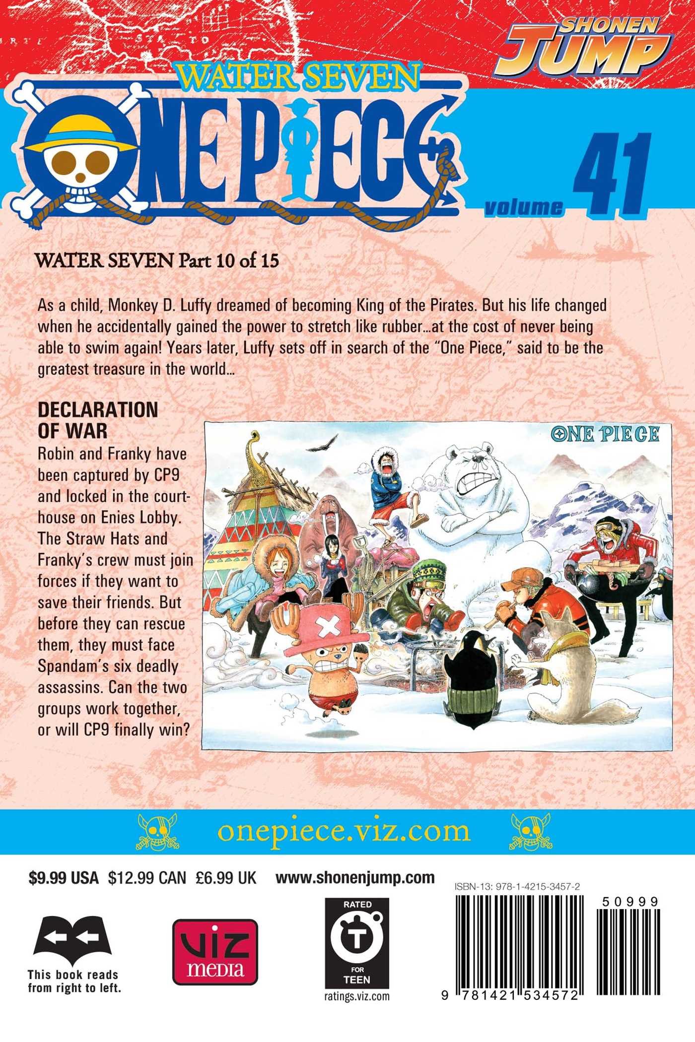 Amazoncom One Piece Vol 41 41 9781421534572 - 