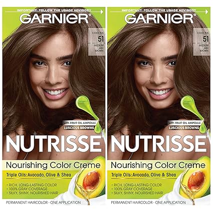 Garnier Hair Color Nutrisse Nourishing Creme 51 Medium Ash Brown