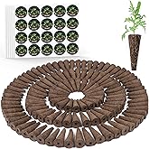 Growell 240 Pcs Hydroponic Pods Kit, 120 Pcs Grow Sponges with 120 Pcs Pod Labels Compatible with Aerogarden and Others Brand, Seed Pod Starter Kit for Hydroponics Growing System