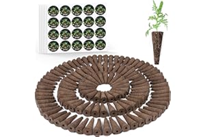 Growell 240 Pcs Hydroponic Pods Kit, 120 Pcs Grow Sponges with 120 Pcs Pod Labels Compatible with Aerogarden and Others Brand, Seed Pod Starter Kit for Hydroponics Growing System
