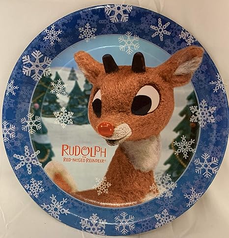Amazon Co Jp ルドルフ 赤鼻のトナカイプレート 8 3 4インチ おもちゃ