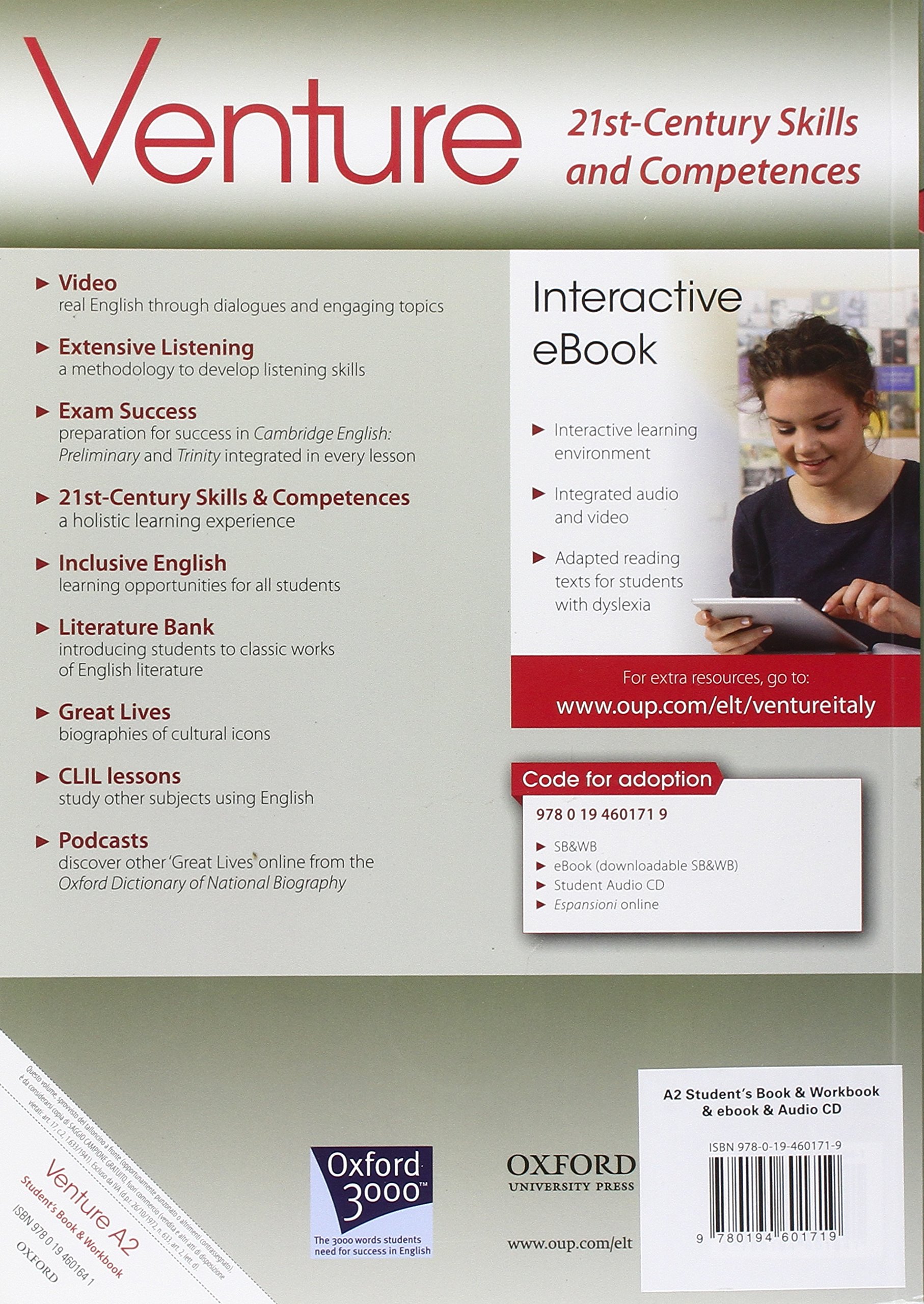 Amazon It Venture A2 Super Premium Con Student S Book Workbook Open Book E Studyapp Lingua Inglese Aa Vv Libri In Altre Lingue