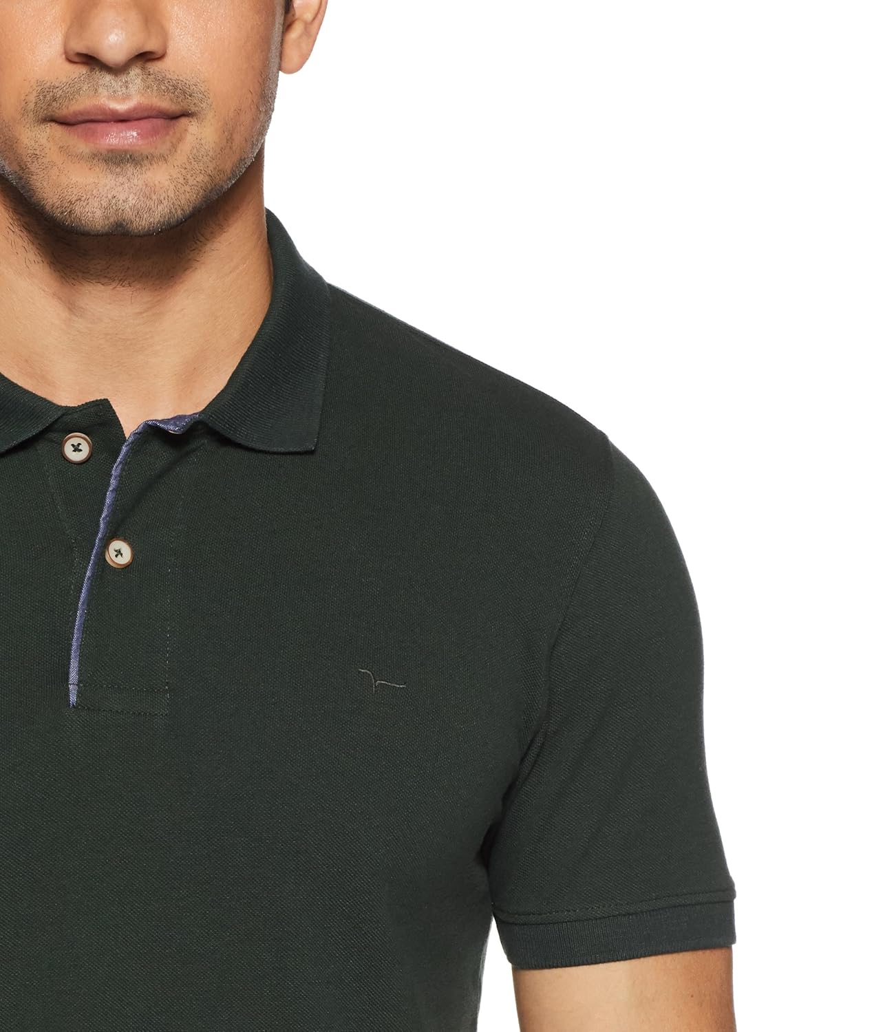 flying machine men's solid slim fit cotton polo