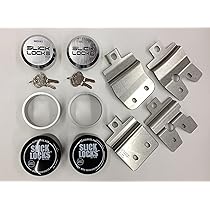 PACLOCK Flat-Back Hockey Puck Lock & Hasp Kit, 2-7/8\" Diameter, Short...
