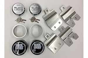SLICK LOCKS Slick Lock Chevy GMC Swing Door Kit Complete with Spinners, Weather Covers and Locks