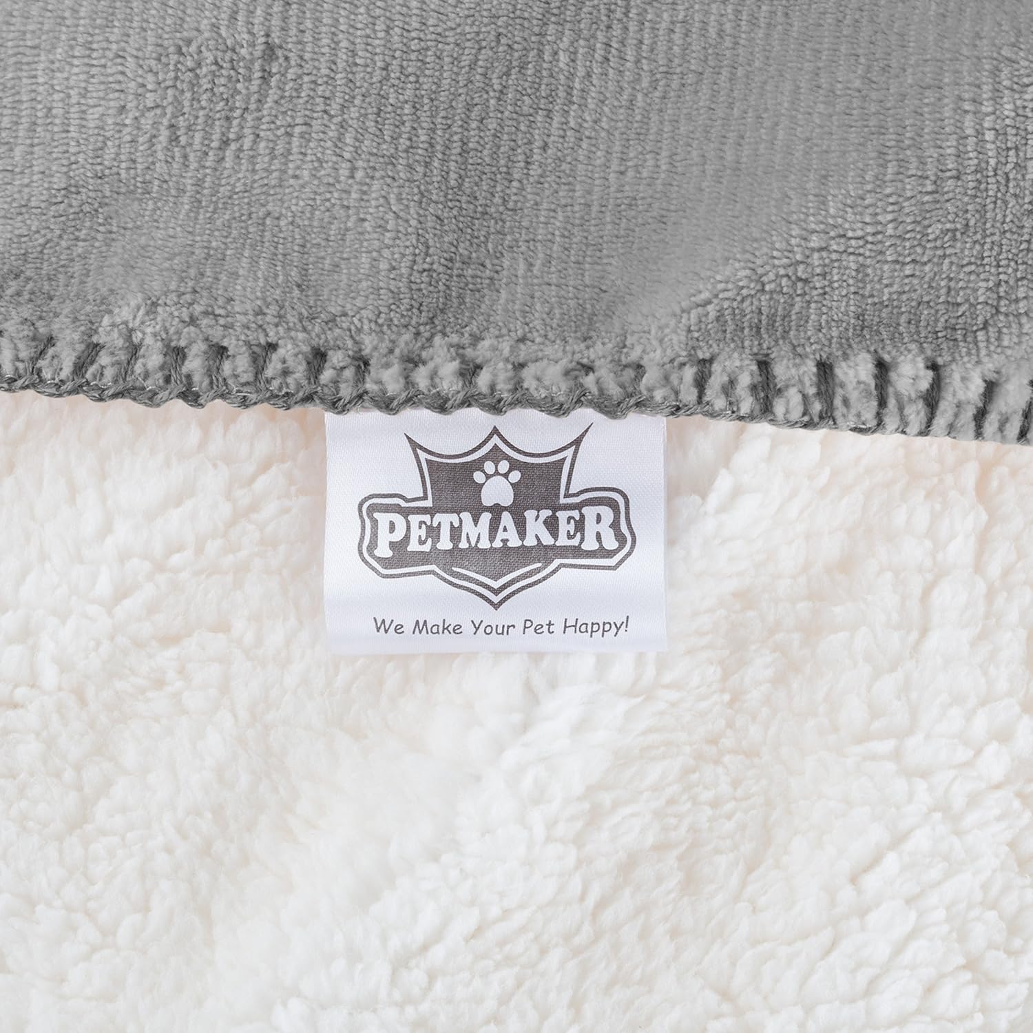 Waterproof Pet Blanket-50”x 60” Soft Plush Throw Protects Couch, Chairs, Car, Bed from Spills, Stains, or Pet Fur-Machine Washable by Petmaker (Gray): Home & Kitchen