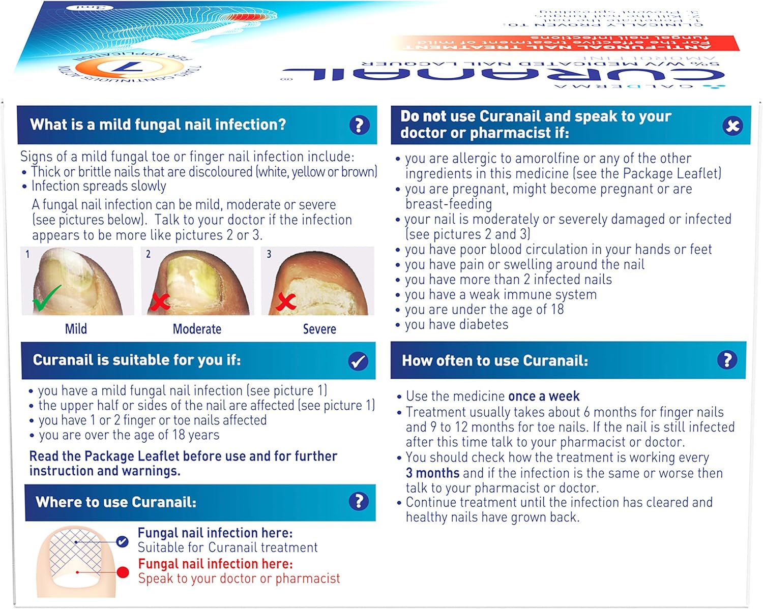 Curanail Fungal Nail Treatment Once Weekly Amorolfine 5, Non