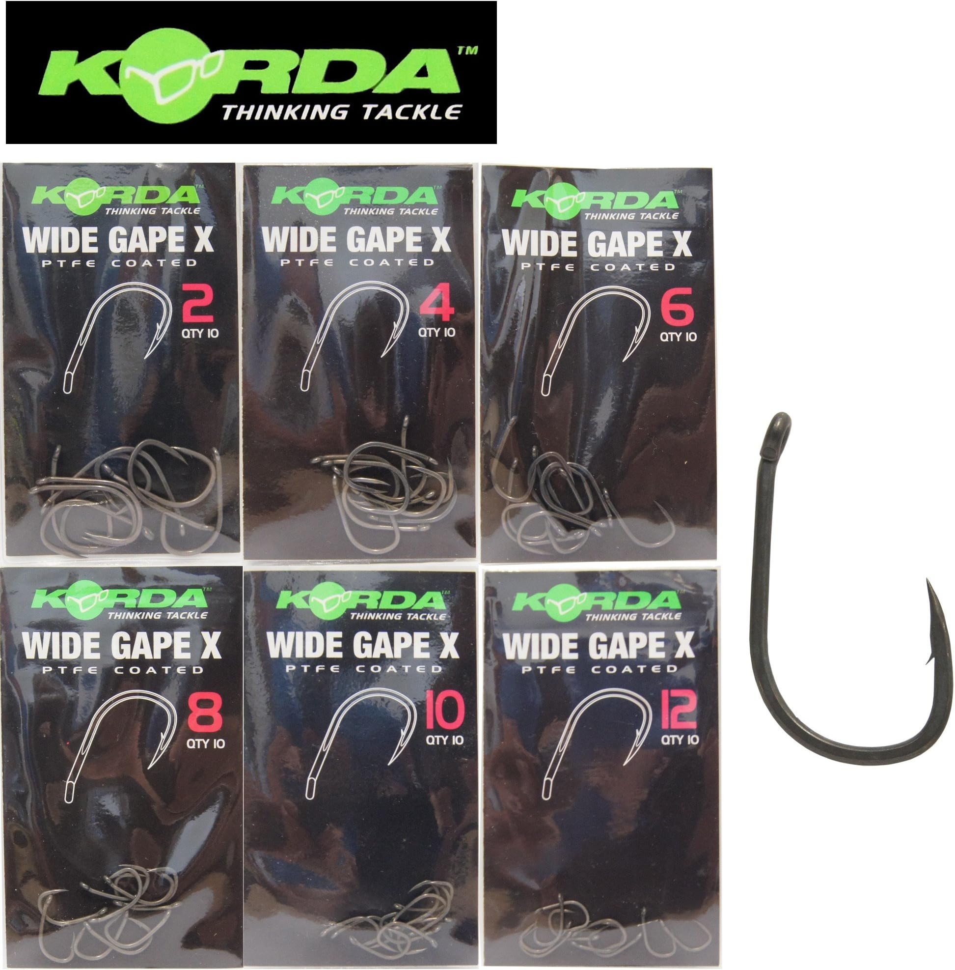 Korda Wide Gape X Barbed Hooks