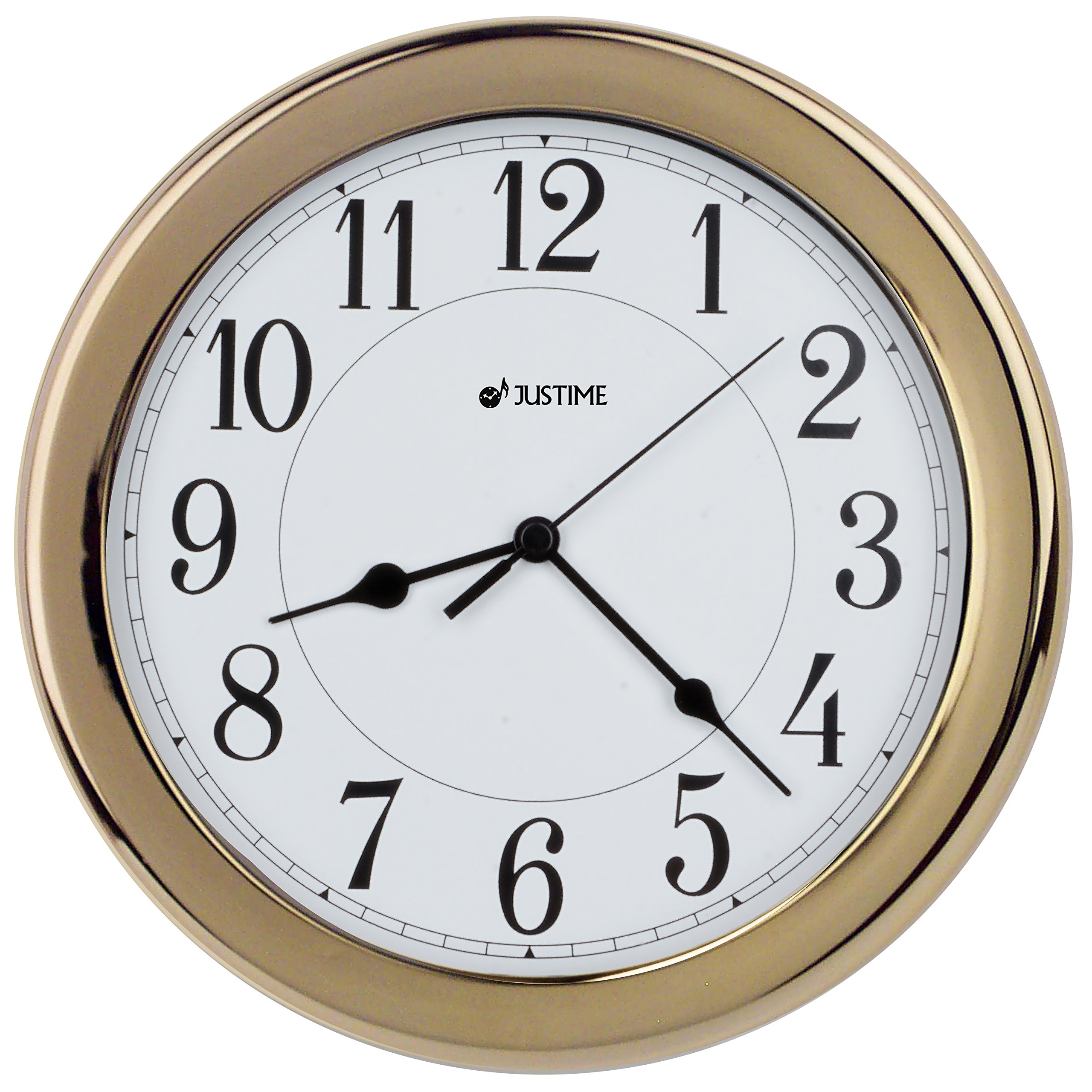 8.5 Inch Simply Highend Plastic Decorative Wall Clock, Water Resistant, Special for Small Space