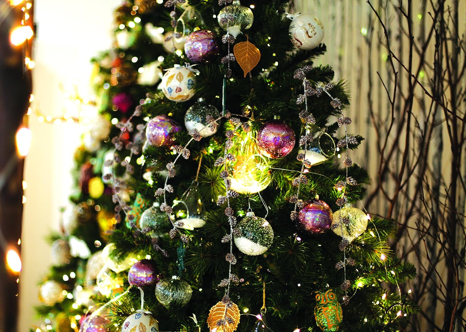 Festive Productions 20L LED Naked Silver Wire Lights, Warm White - Image 4