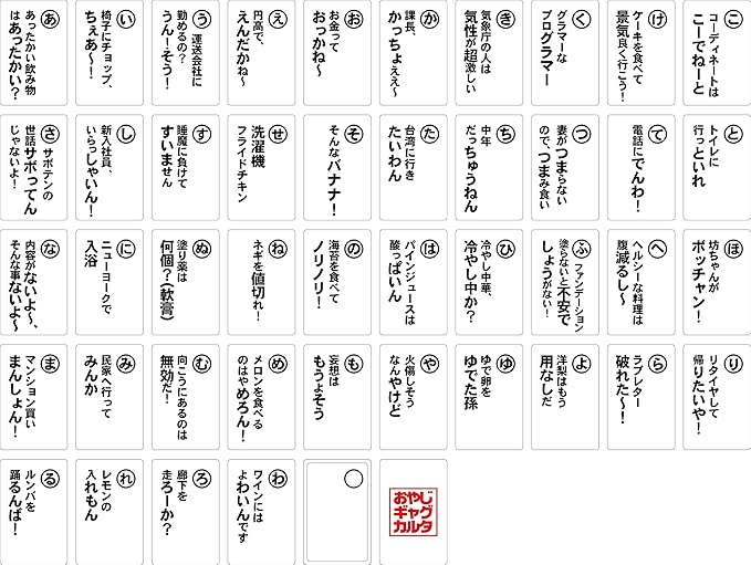 Amazon おやじギャグカルタ かるた おもちゃ